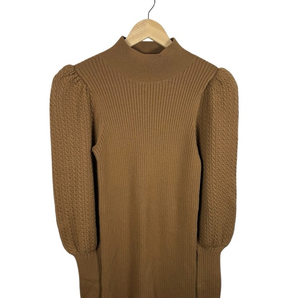 Alice + Olivia Tan Long Sleeve Dress - Picture 7 of 13